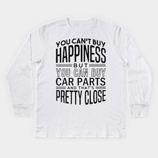 Happiness is car parts Kids Long Sleeve T-Shirt